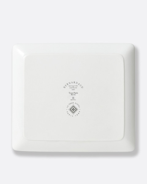 Plateau en porcelaine 17x15 cm – Collection tour Eiffel Bernardaud