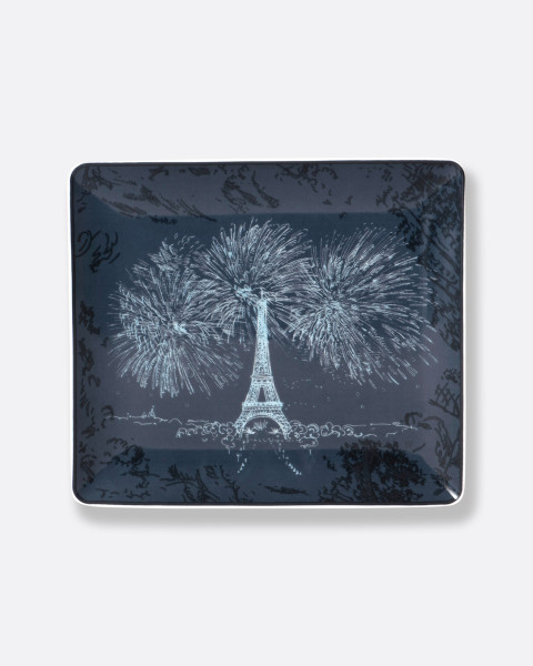 Plateau en porcelaine 17x15 cm – Collection tour Eiffel Bernardaud