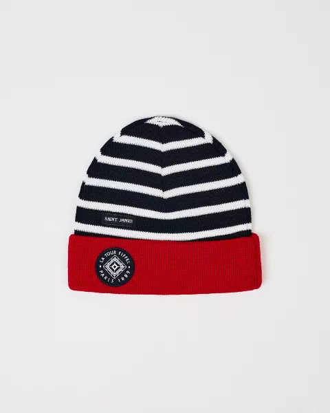 Bonnet Enfant Bleu Laine Saint James - Boutique tour Eiffel