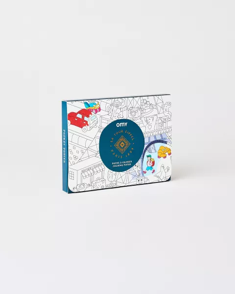 Mini libro para colorear Torre Eiffel Omy -  Tienda de la Torre Eiffel