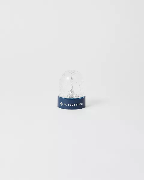 Silver Snow Globe Magnet - Official Eiffel Tower Shop