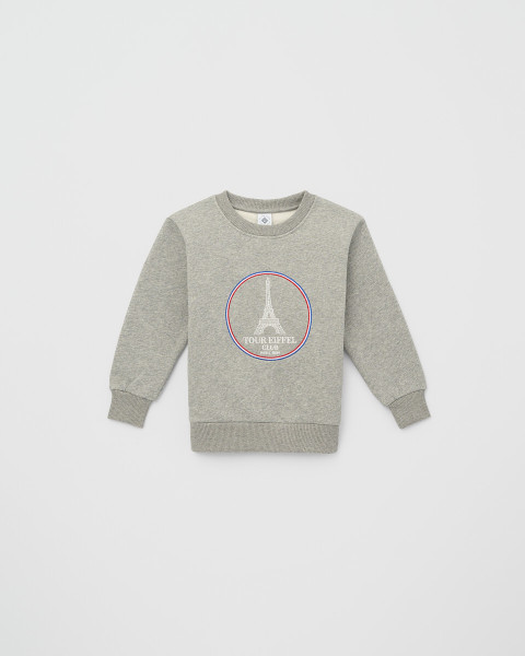 Jersey infantil de algodón gris y blanco – Tienda de la Torre Eiffel