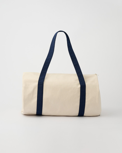 Ecru and Blue Cotton Bowling Bag – Eiffel Tower Shop