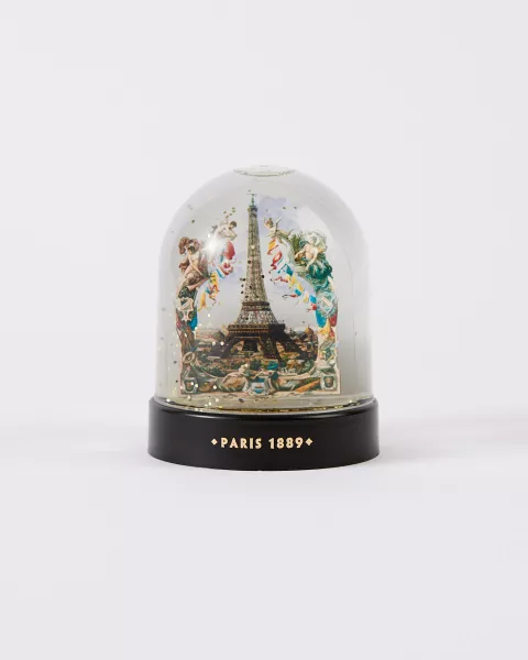 Boule à Neige Vintage de la tour Eiffel - Exposition Universelle