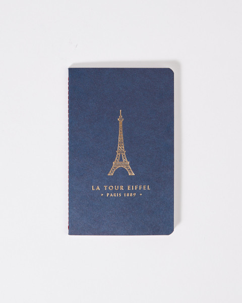 Carnet Bleu Marine 10x16 avec la tour Eiffel
