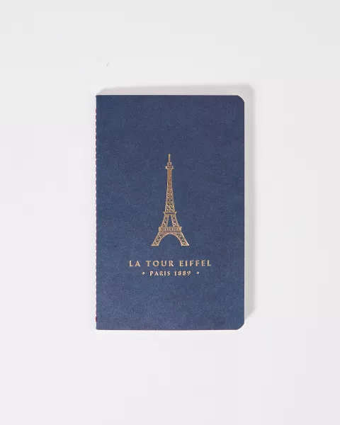 Carnet Bleu Marine 10x16  avec la tour Eiffel