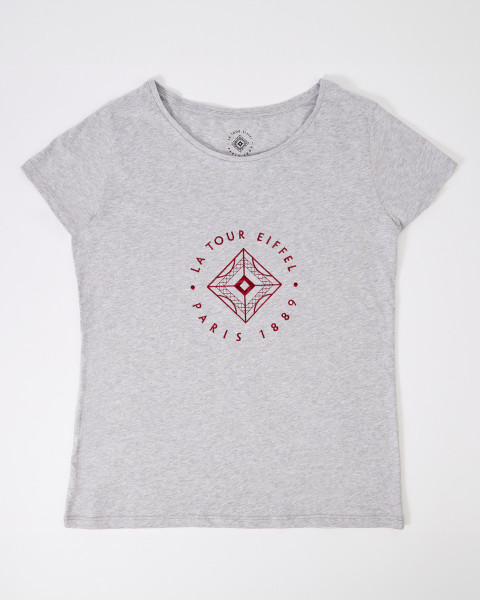 Heather Grey Signature T-shirt - Official Eiffel Tower Store